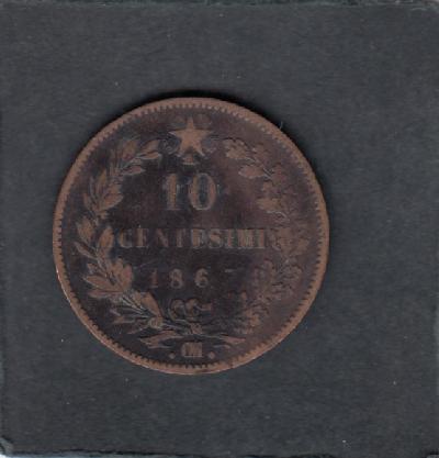 Beschrijving: 10 Centesimi EMANUELE II